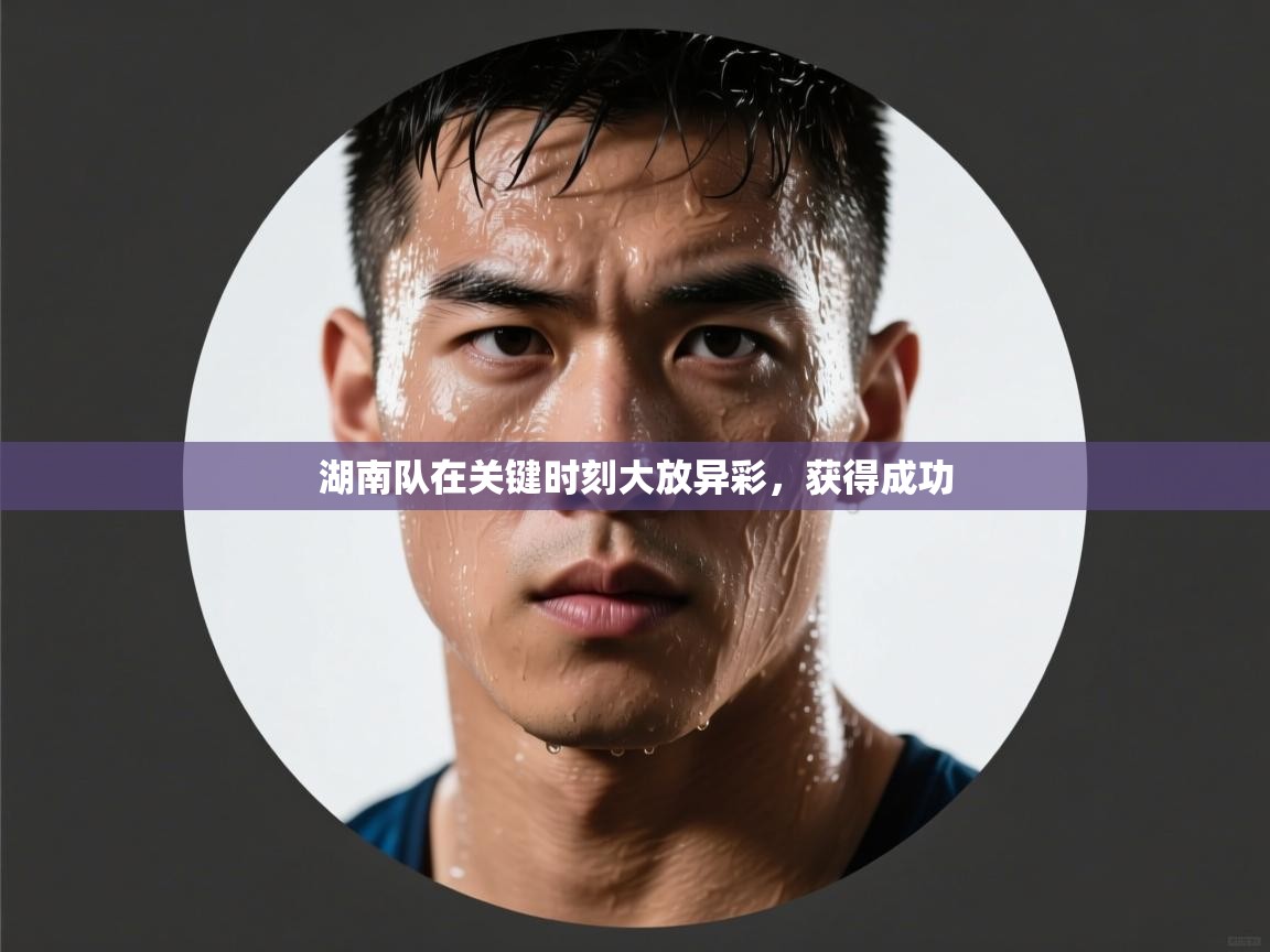 湖南队在关键时刻大放异彩，获得成功  第2张